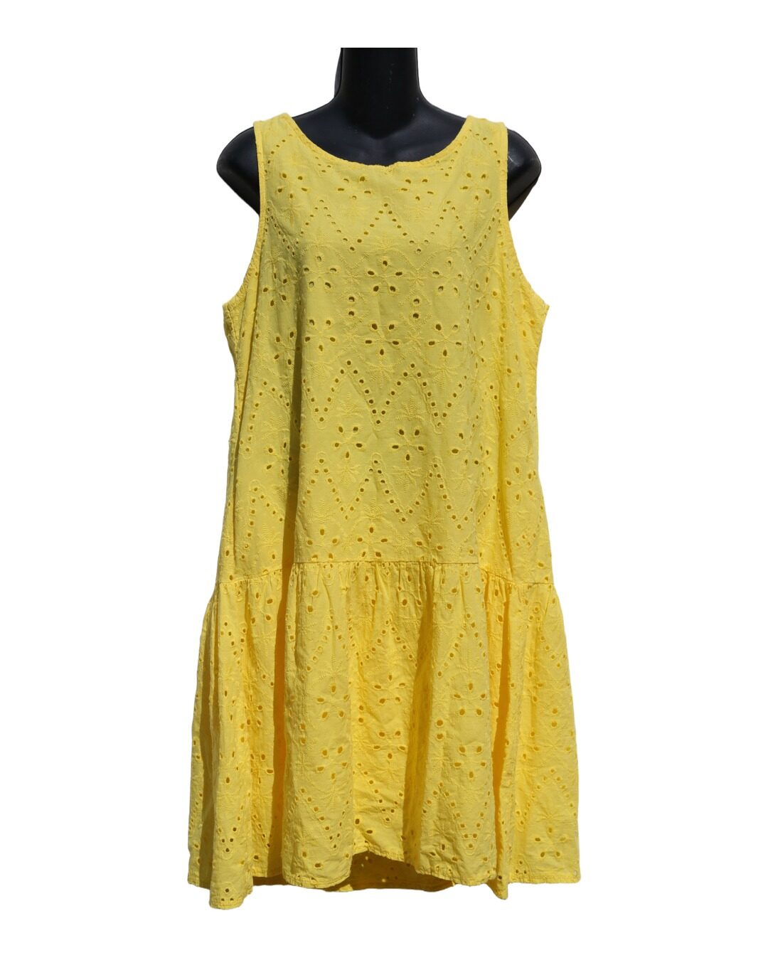 Vestido Amarillo Eyelet — Valentina Naldi