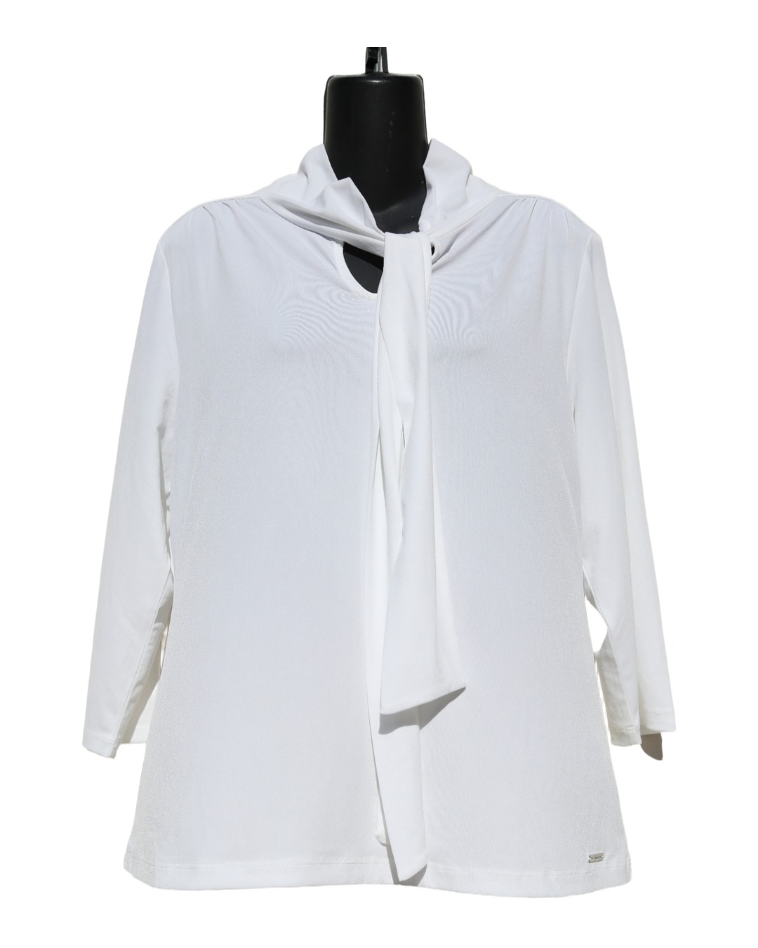 Blusa Lazo Cuello Blanca — Tahari