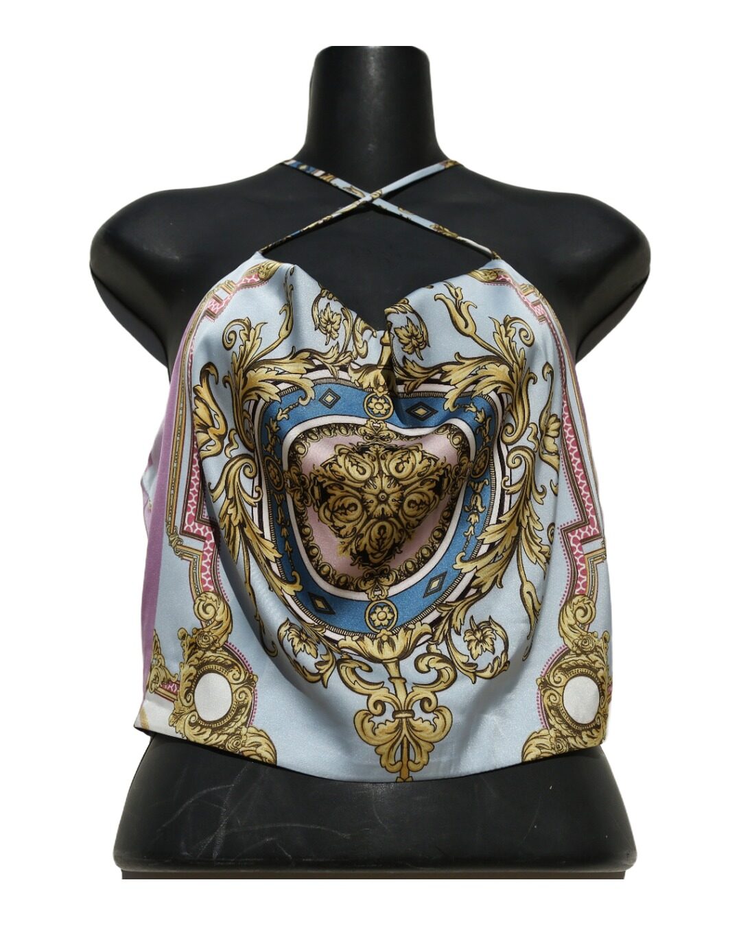 Top Halter Barroco — Rachel Zoe