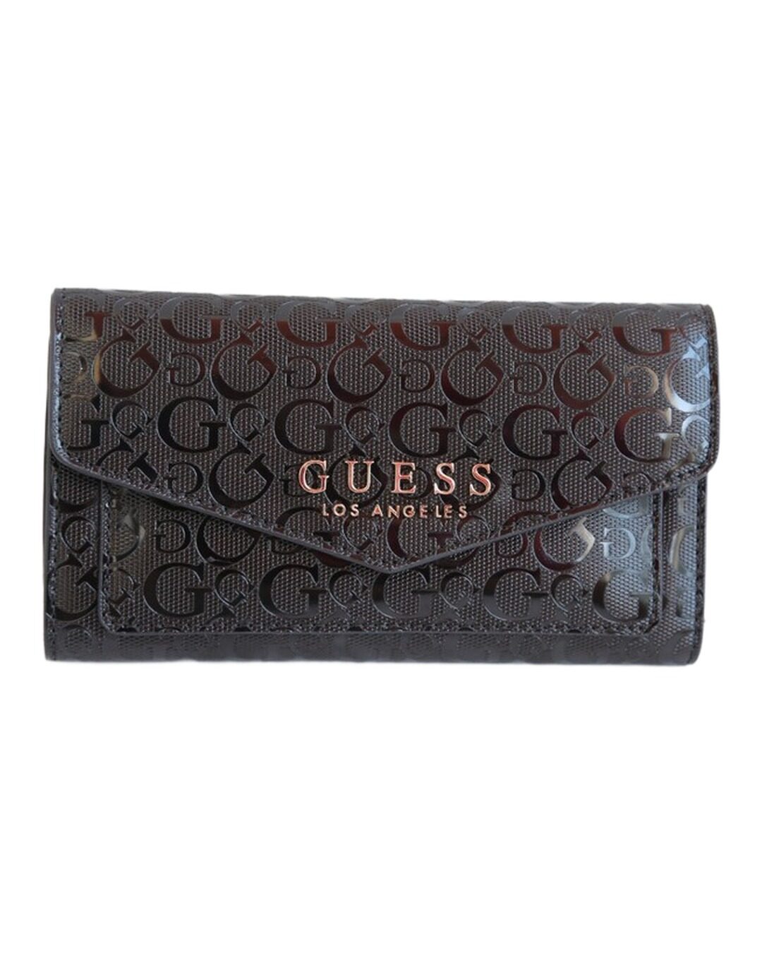 Cartera Slim patent monogram — Guess