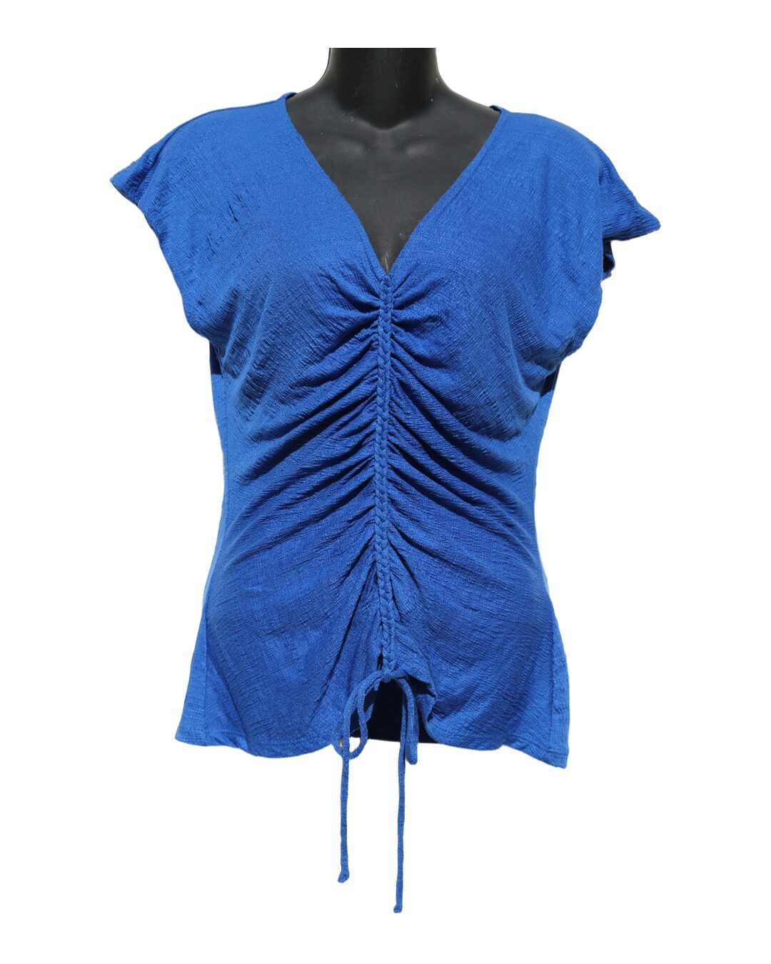 Blusa Fruncida Azul — Max Studio London