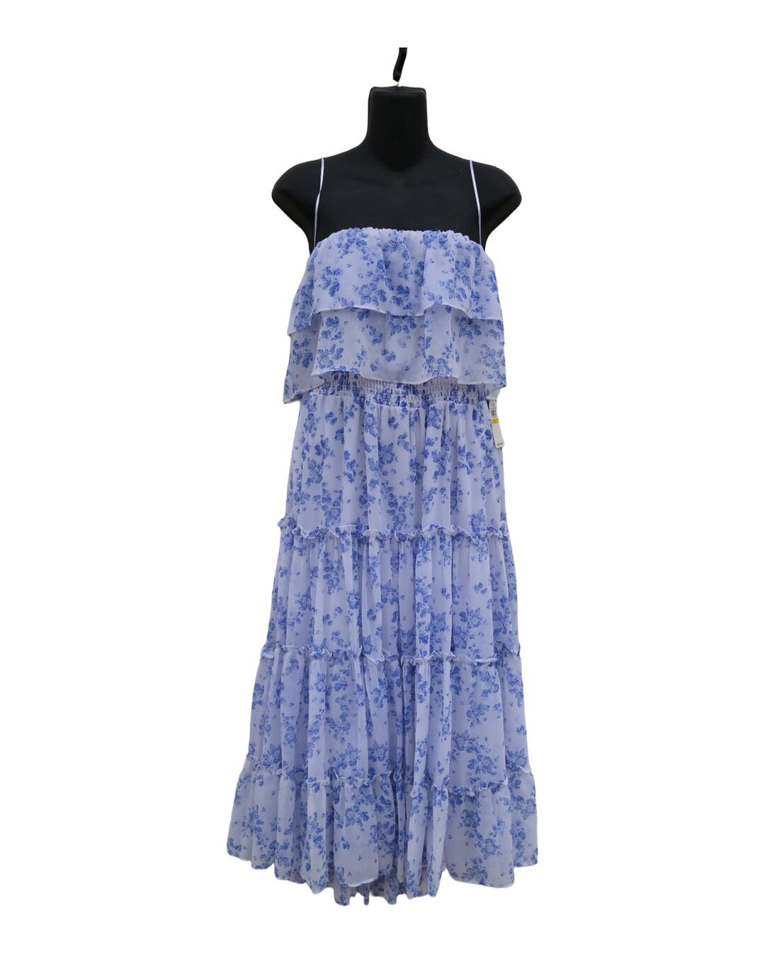 Vestido Maxi Floral Azul — I.STATE