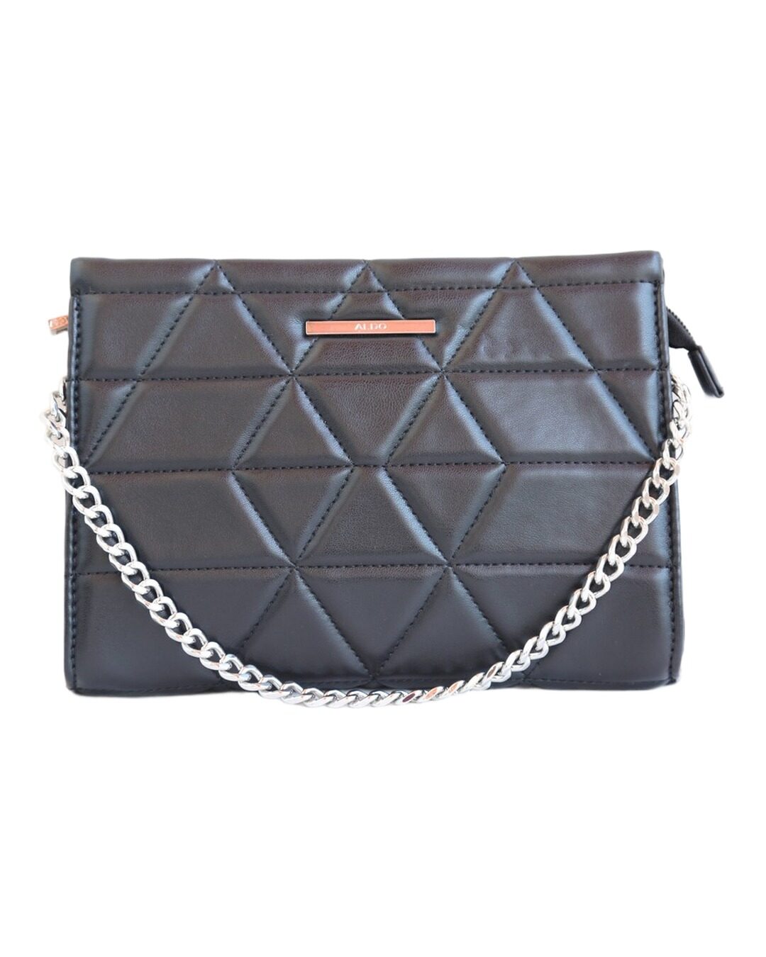 Clutch Quilted con cadena y strap — Aldo